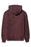 Lionway- Acidwash Unisex hoodie in Maroon