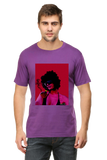 Pipe Smoking Girl- Purple Unisex Graphic Tee