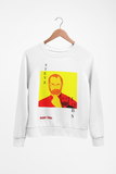 Steve- Unisex Graphic Sweatshirt in white