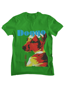 Doggo- Flag green unisex graphic t-shirt