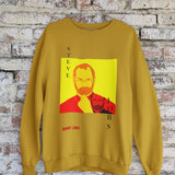 Steve- Unisex Sweatshirt- Mustard Yellow - Robby Zora Design Studio